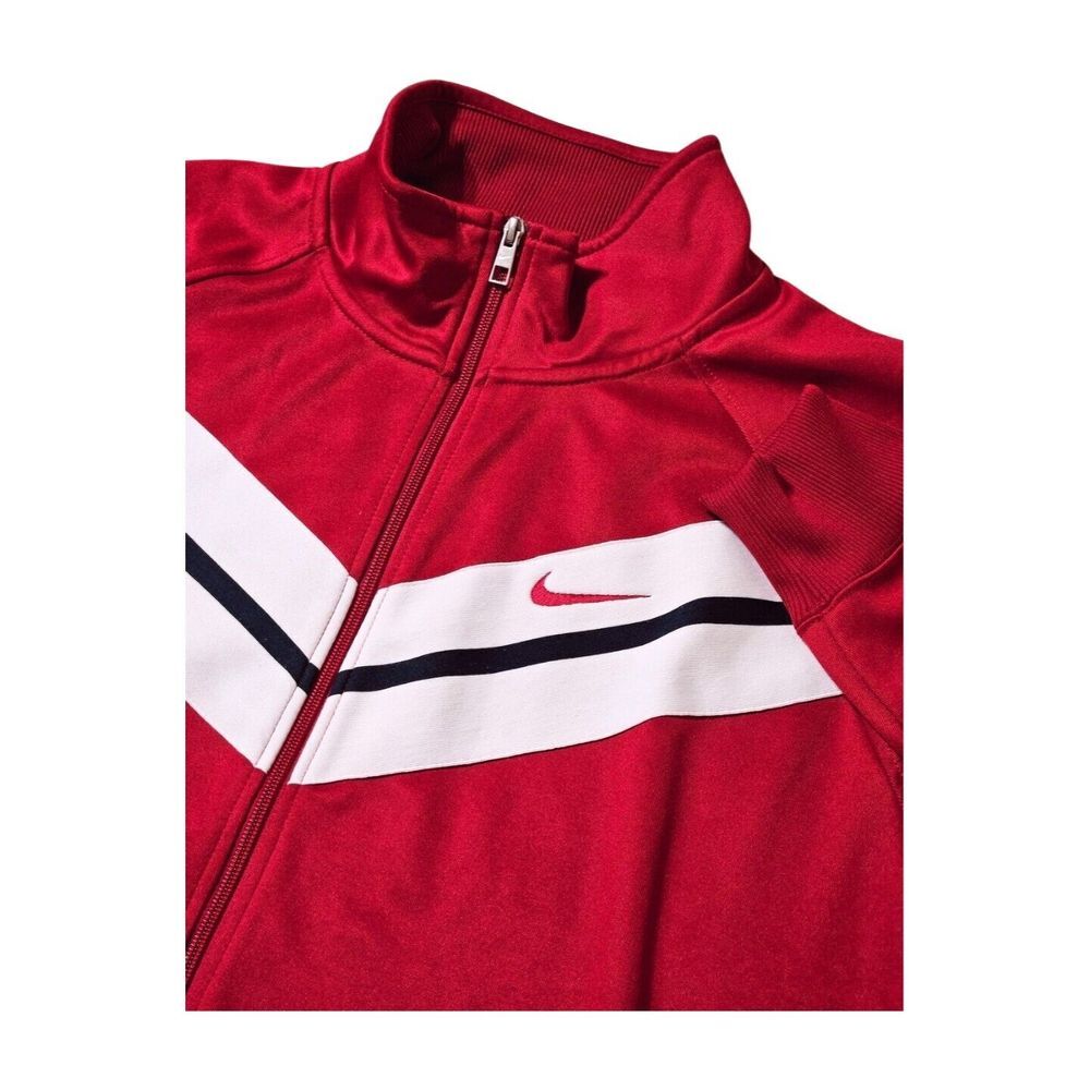 Nike The Athletic Dept Full Zip Track‎ Jacket Long Sleeve Red Striped Men's XXL